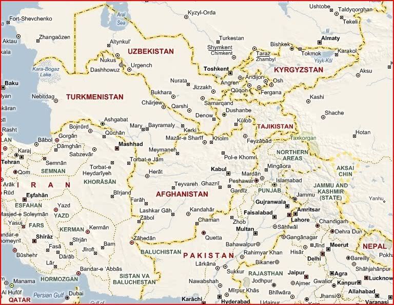 Afgahanistan Map