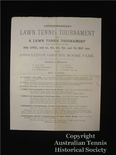 Intercolonial Tournament 1886