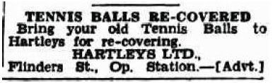 recover old tennis ball 