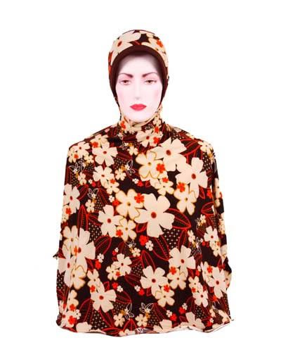 Jilbab based soft flower motif of Gallery Model Fashion