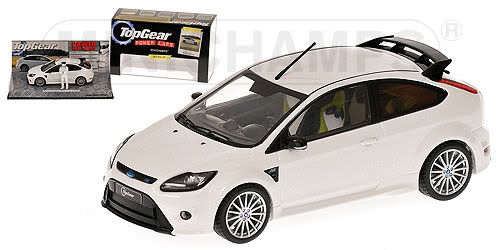 White Ford Focus Rs 2009. 1/43 Ford Focus RS Top Gear