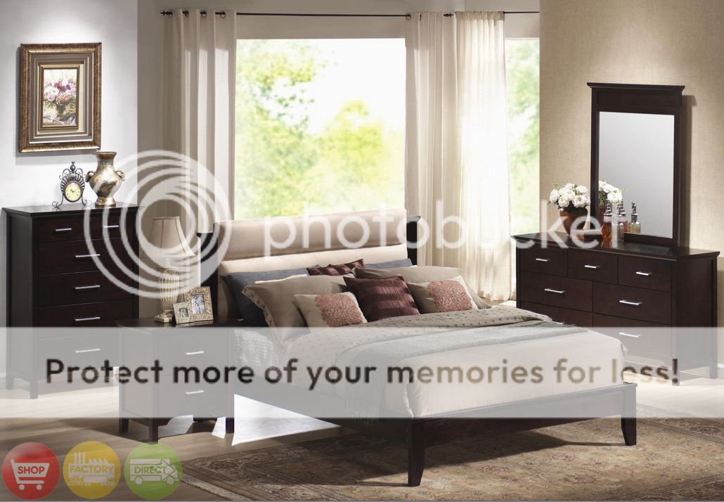 PC Upholstered Queen Bedroom Furniture Set Modern New