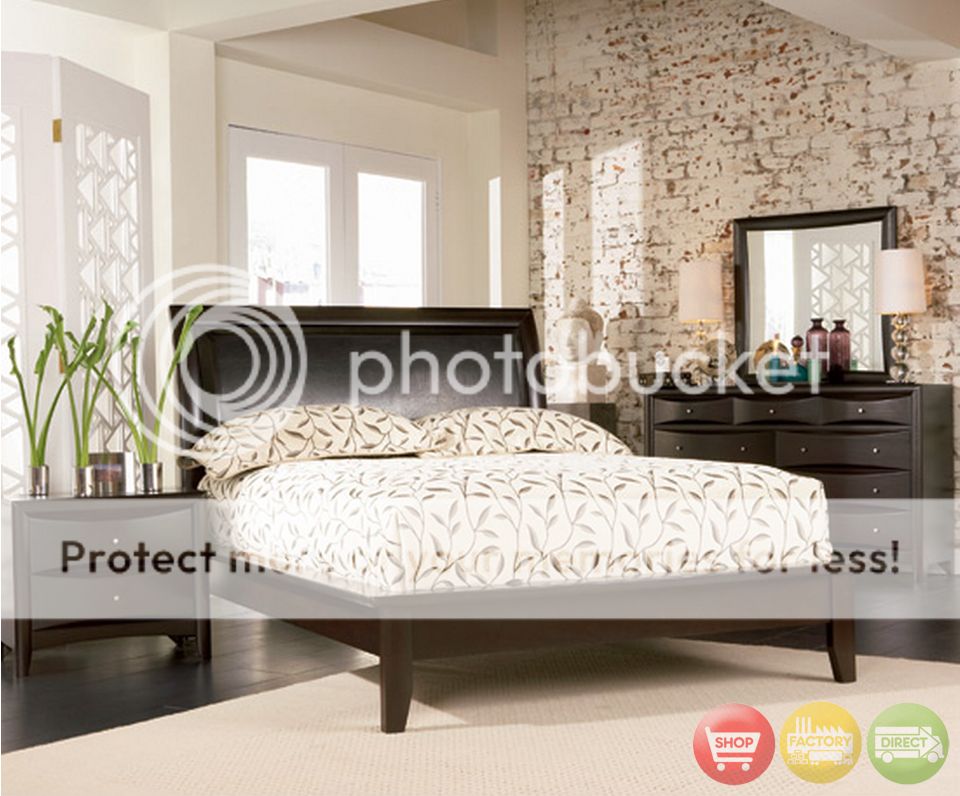 Details About Phoenix Queen Platform Bed 6pc Bedroom Furniture Set W Chest Contemporary Dark