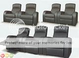 Home Theater Seating Individual Chairs Leather Seats  