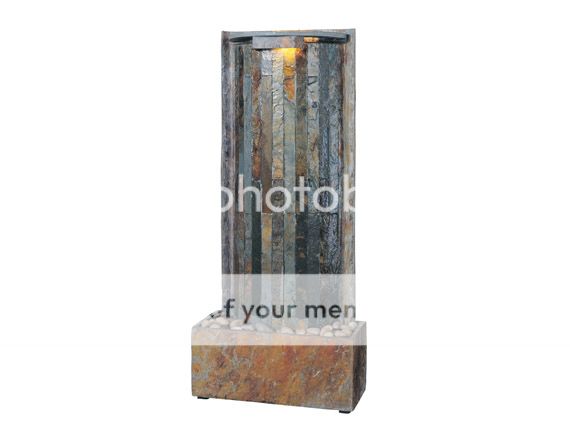 Waterwall Table Top Wall Water Fountain Natural Slate  