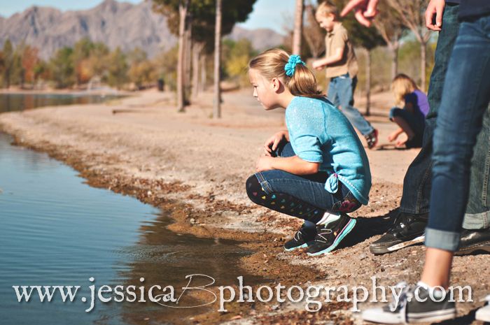 looking at the pond