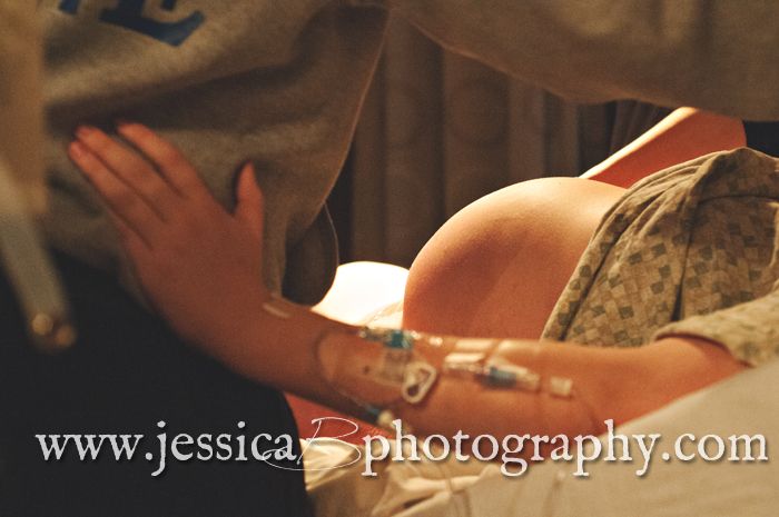 belly in labor