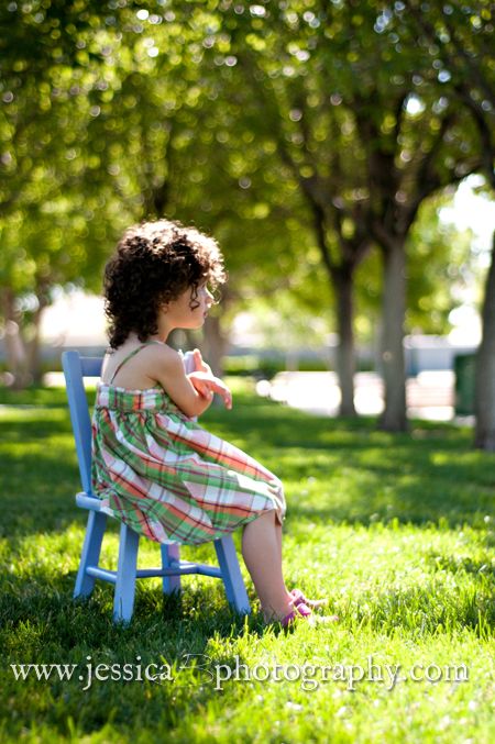 sitting on chair