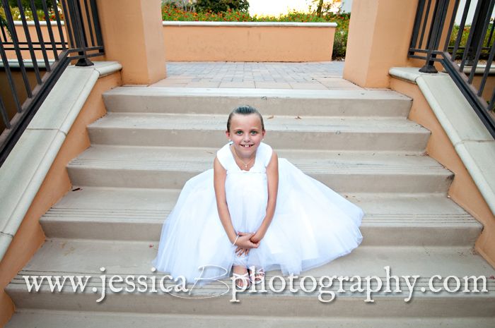 sitting on stairs