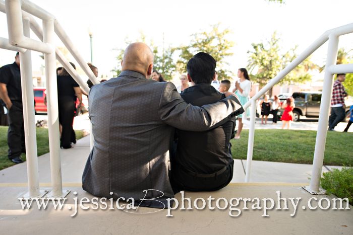 groom with son