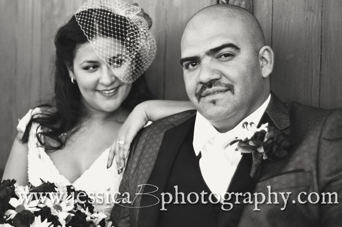 bride looking at groom